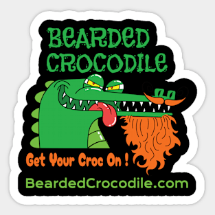 Bearded Crocodile logo Sticker